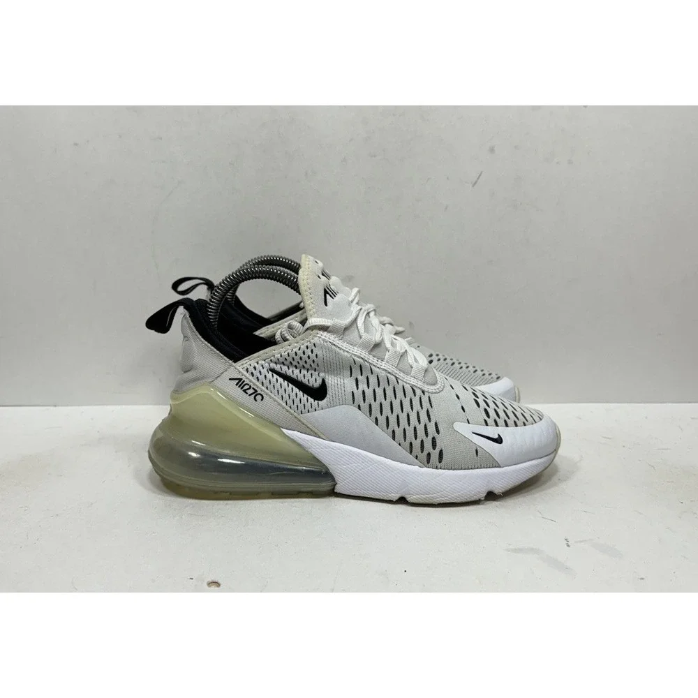 Nike Air Max 270 Women's Size 7 White Black Shoes Sneakers AH6789-100